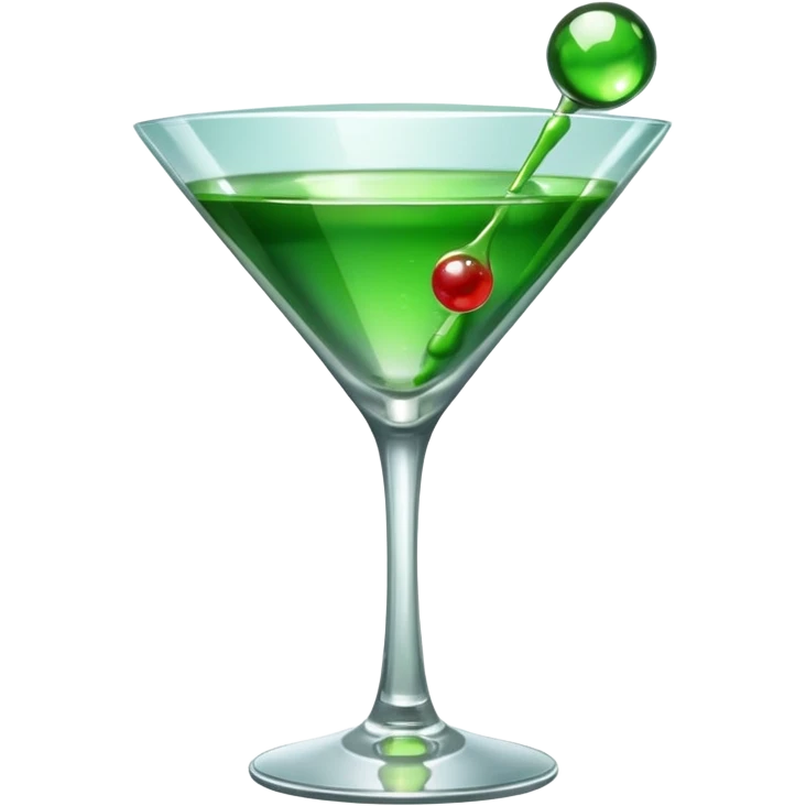 Martini glass using a phone emoji