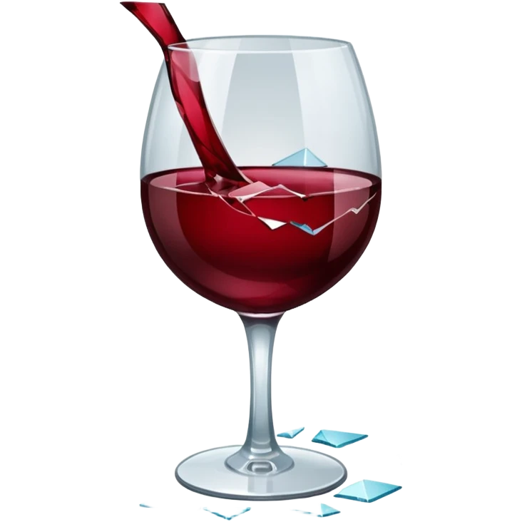 spilled wine glass emoji
