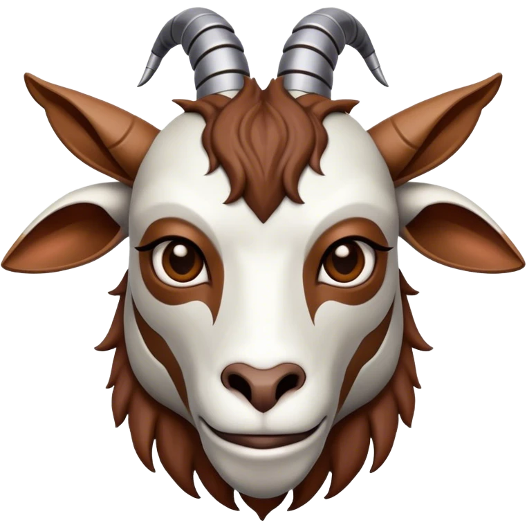 Cybernetic Goat(Ram) man 2/3 up view emoji