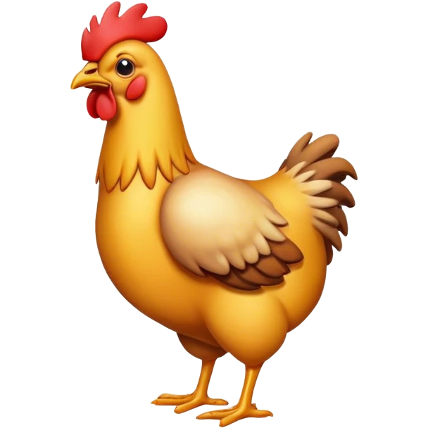 Chicken being sick emoji