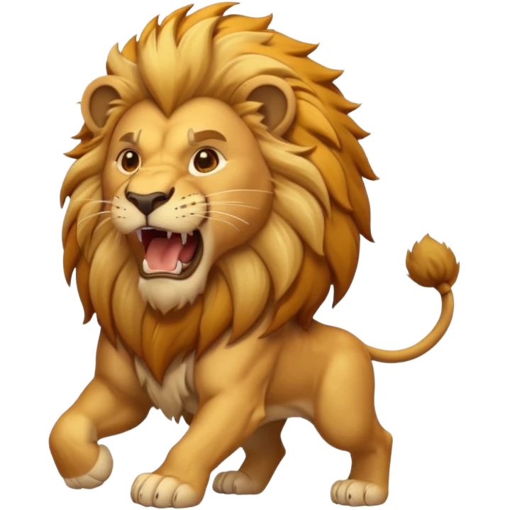 Roaring lion emoji