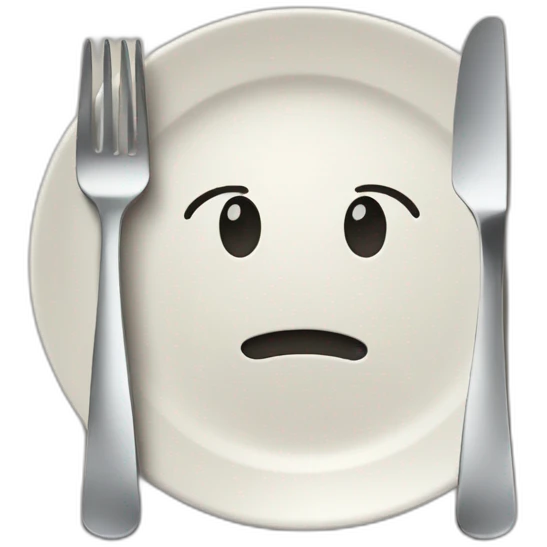 plate fork knife emoji