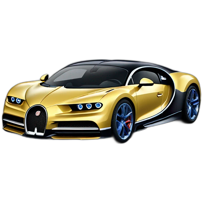 3d picture of buggati chiron emoji