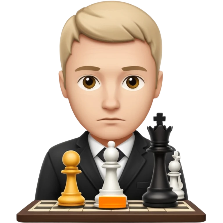 Player with chessboard emoji