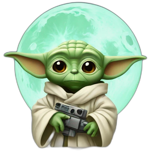 yoda on the moon emoji