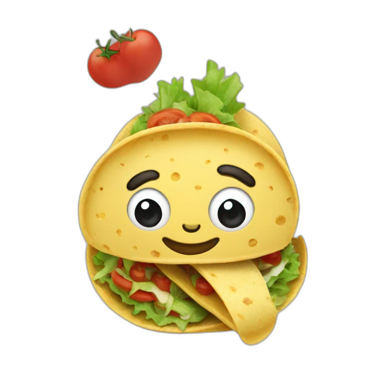 chat qui mange un tacos emoji