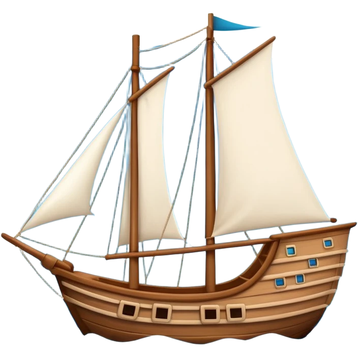 ship in cartoon  emoji