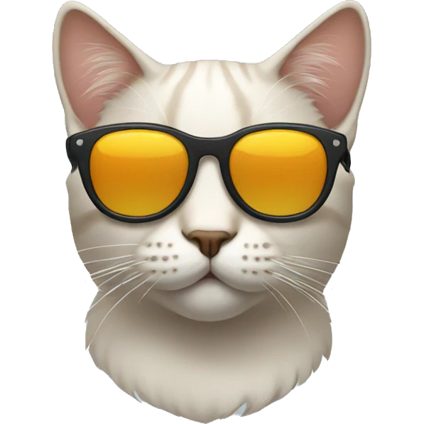 Cat with sunglasses emoji