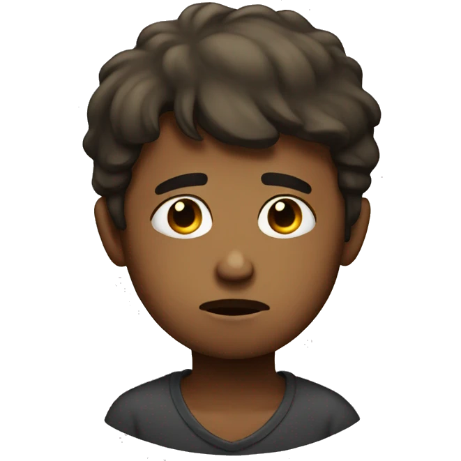 Very sad boy emoji