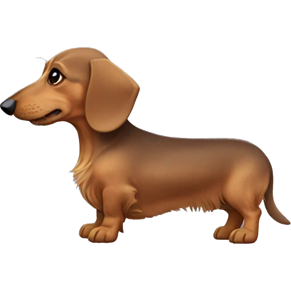 Wire-haired dachshund  emoji