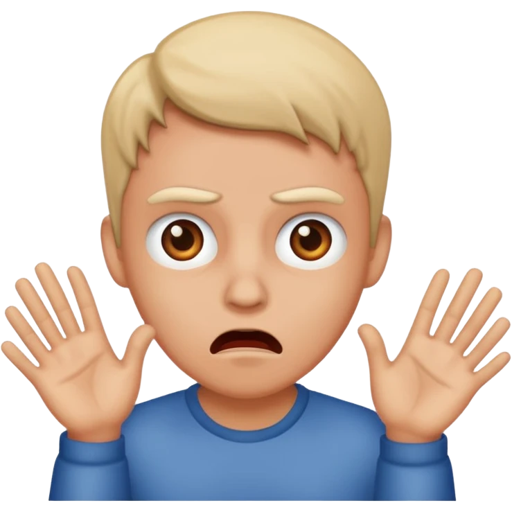 Scared but sarcastic  emoji
