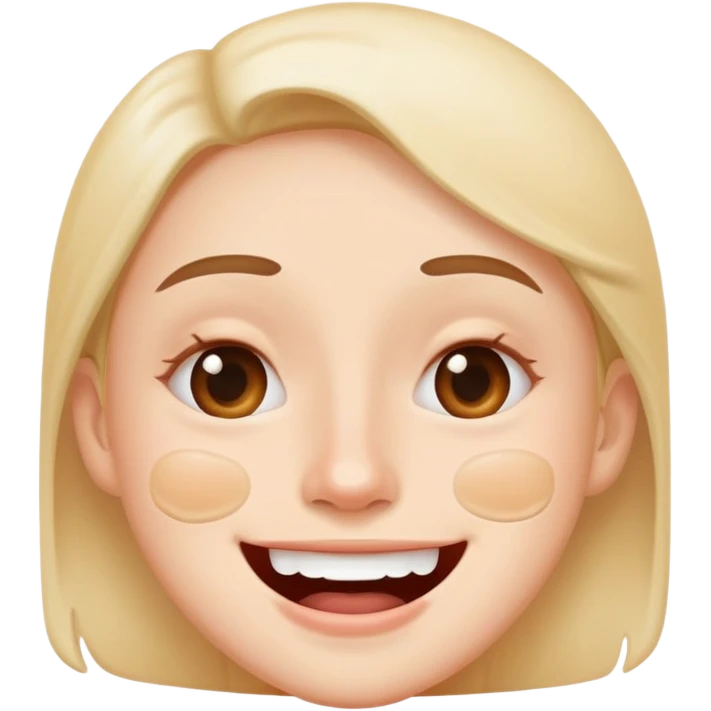 Funny face with uneven skin tone patches reacting to skincare products emoji