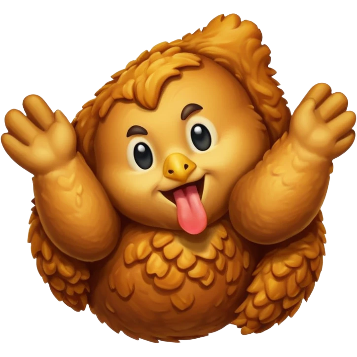 Fried chicken emoji