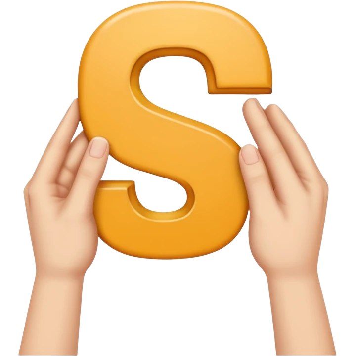 Iz roke mora sestavljati črko S emoji