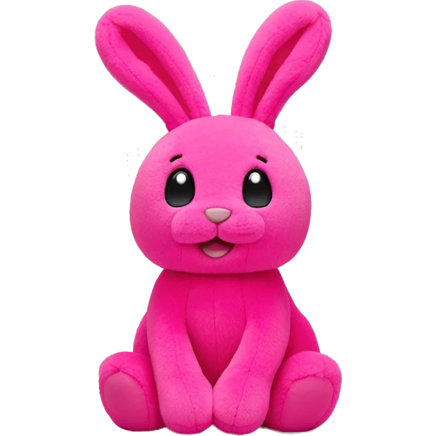 HotPink Jellycat bunny emoji