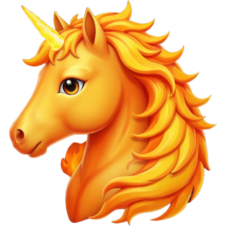 fiery horse emoji