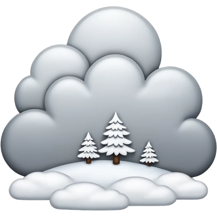 snow skies emoji