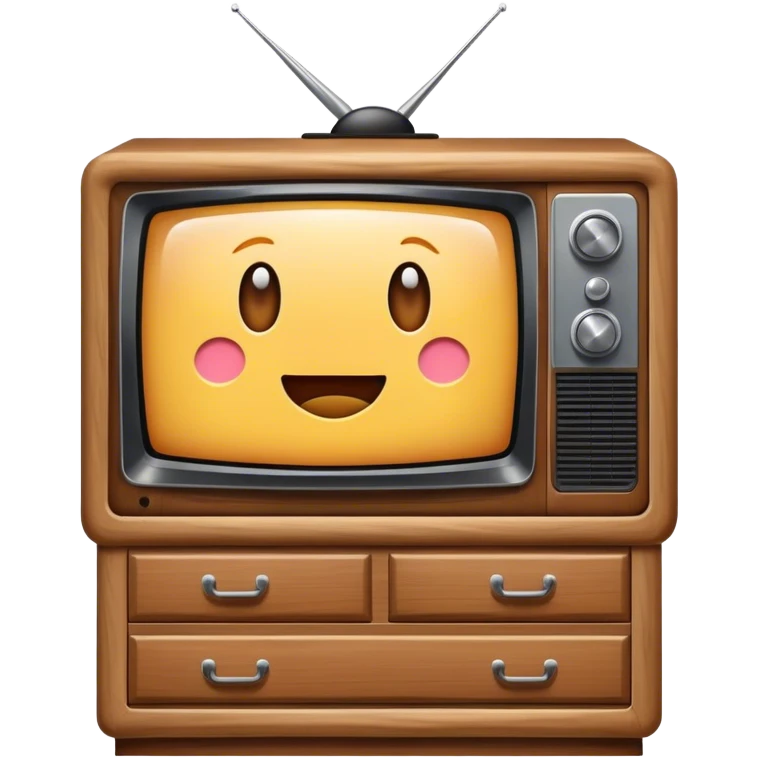 television on dresser emoji