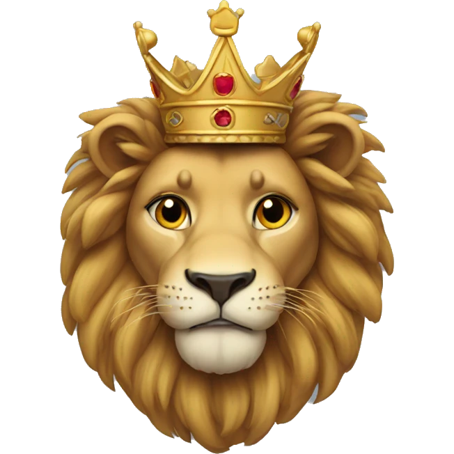 Lion with crown emoji