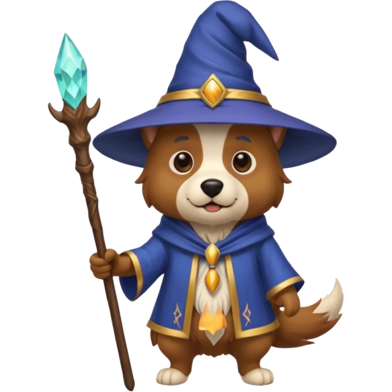 Dog wizard emoji