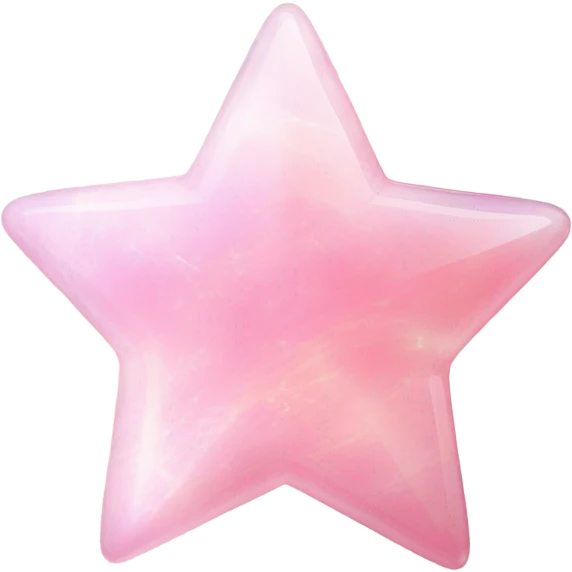 Large pink opal star emoji
