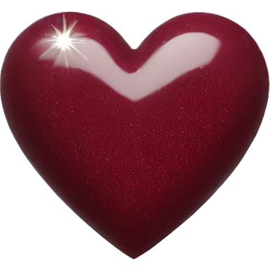 Maroon heart with silver sparkles around it  emoji