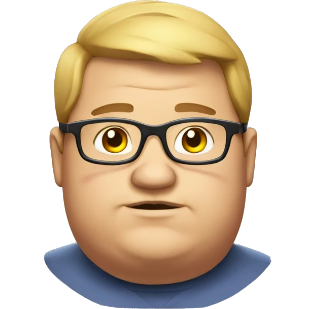 obese nerd emoji