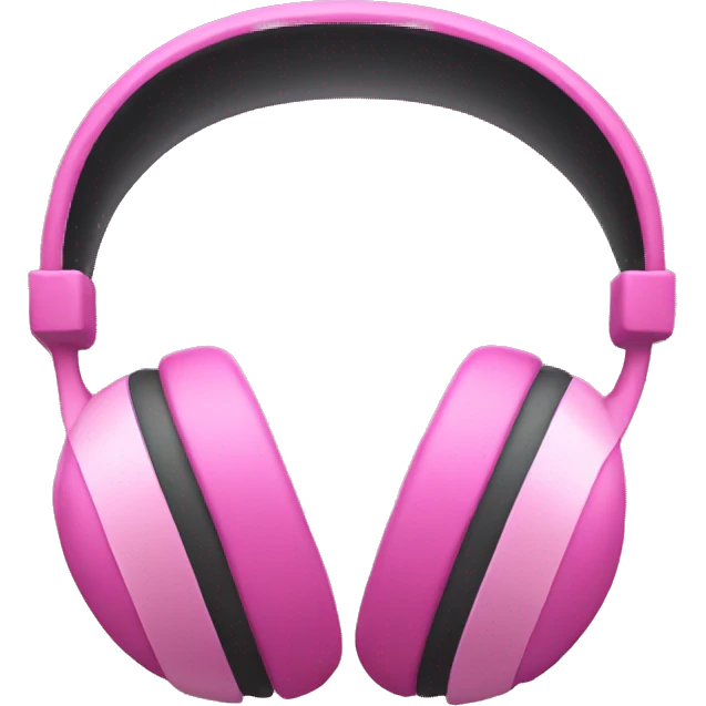 Pink headphone emoji