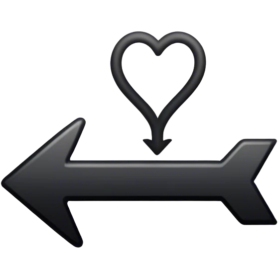 Black Arrow pointing downwards with the word bottom emoji