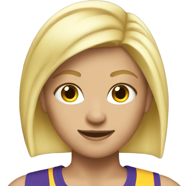 Sporty blonde  emoji
