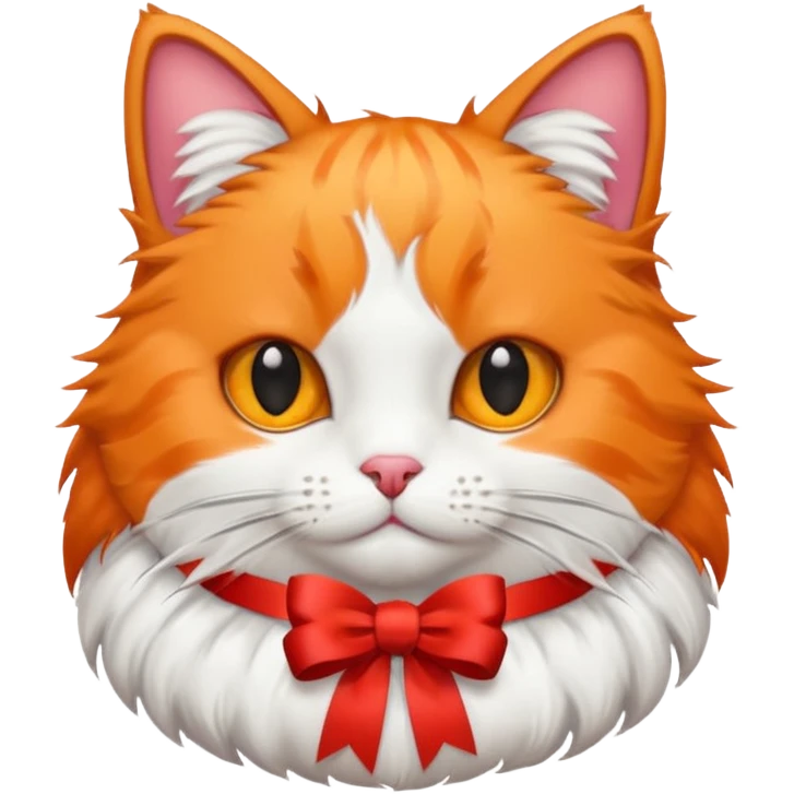 Cat but cat have ribbon emoji