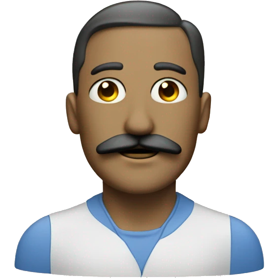 blueprint man with a moustache emoji