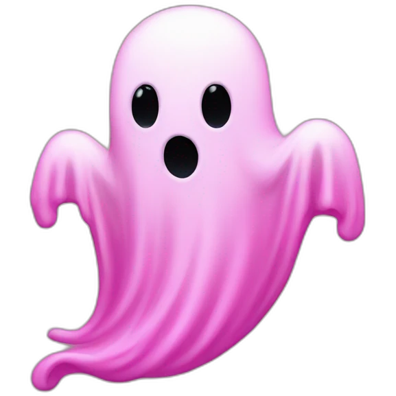 pink ghost  emoji