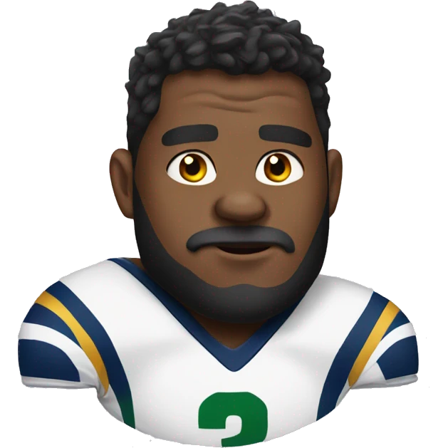 Beast wearing a rugby jersey emoji