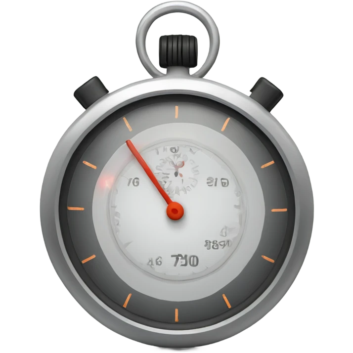 a stopwatch with electric sparks emoji