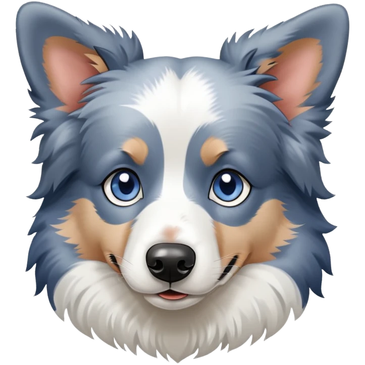 Blue Merle Border Collie  emoji