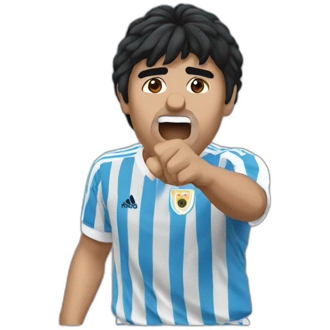 maradona gol con la mano emoji