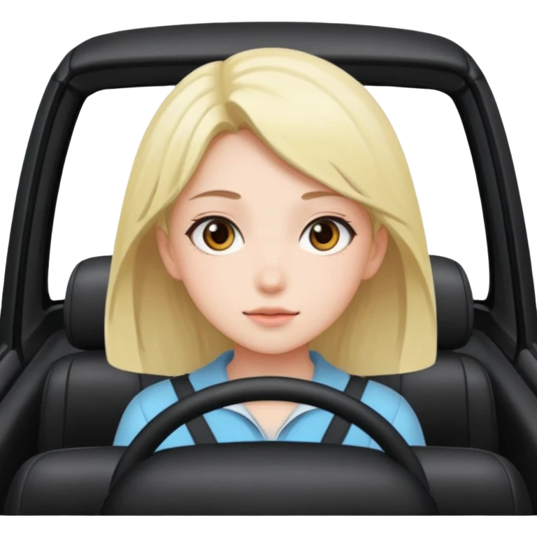 Girl car anime emoji