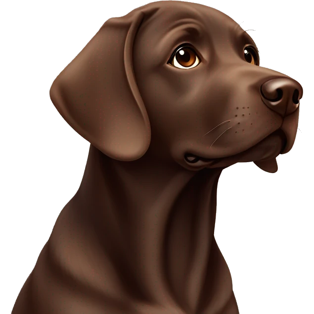 girl puppy chocolate Labrador ￼ emoji