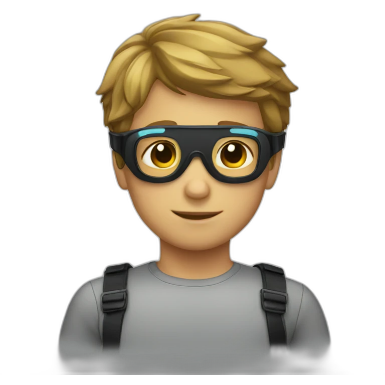 Boy with goggles emoji