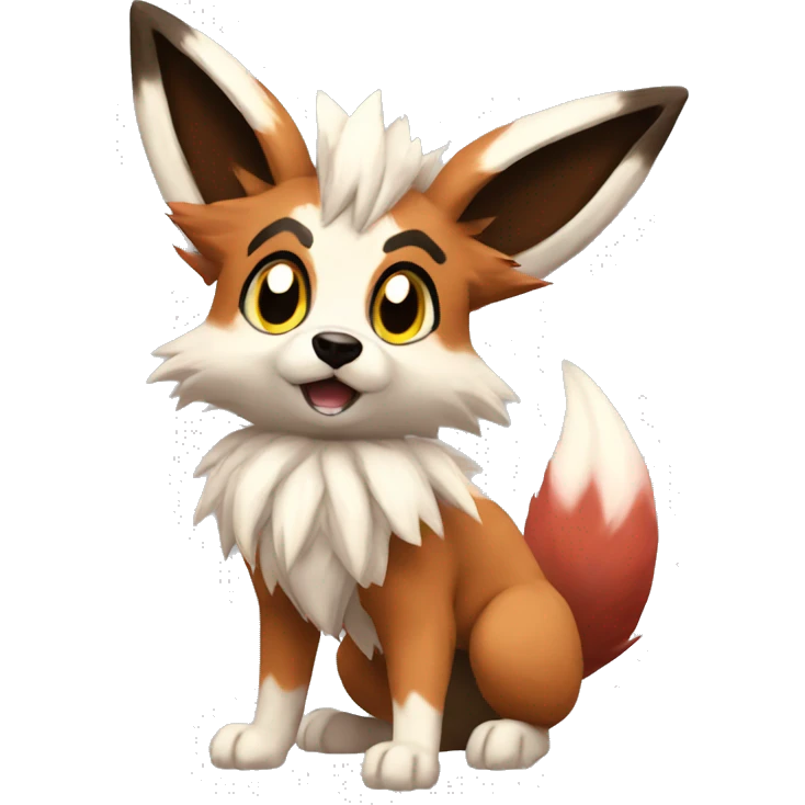 Eevee Lycanroc Nickit Vulpix emoji