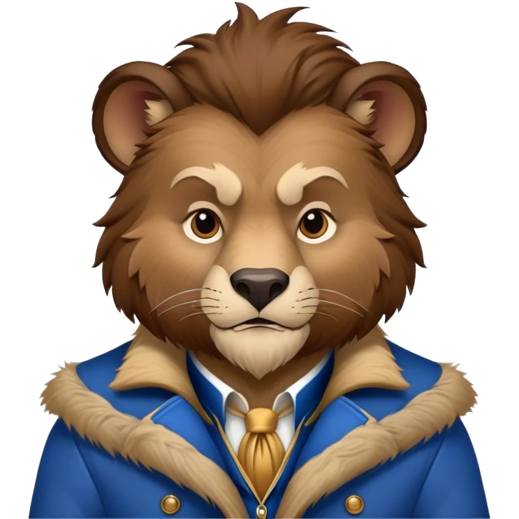 Disney's Beast with blue jacket emoji