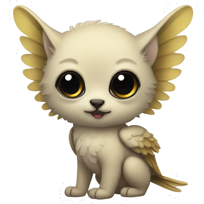 Cute cool winged animal hybrid  emoji