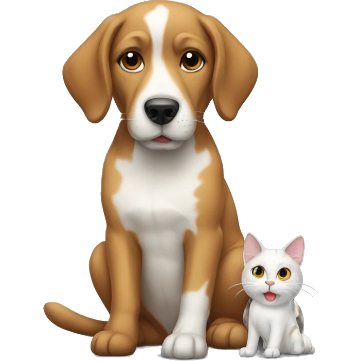 dog with cat emoji