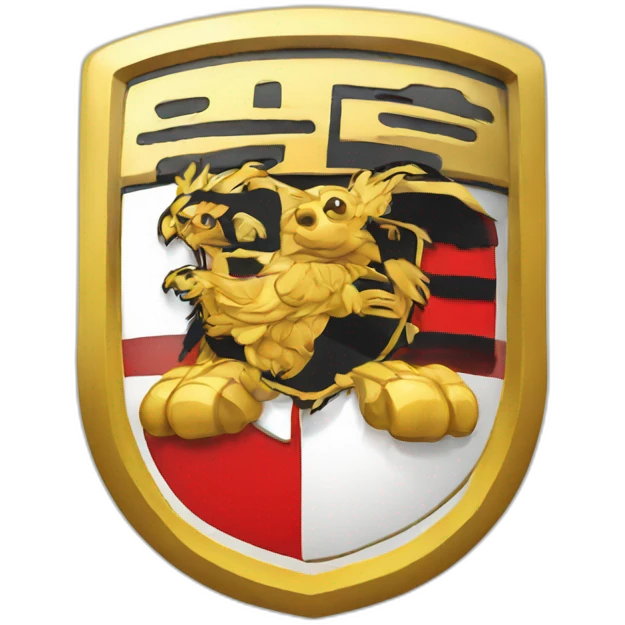  porsche logo, clipart emoji