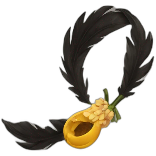 lazo negro de luto emoji