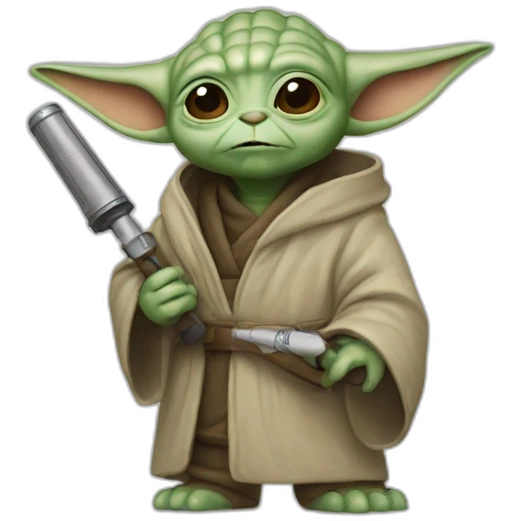 Grogu star wars painter emoji