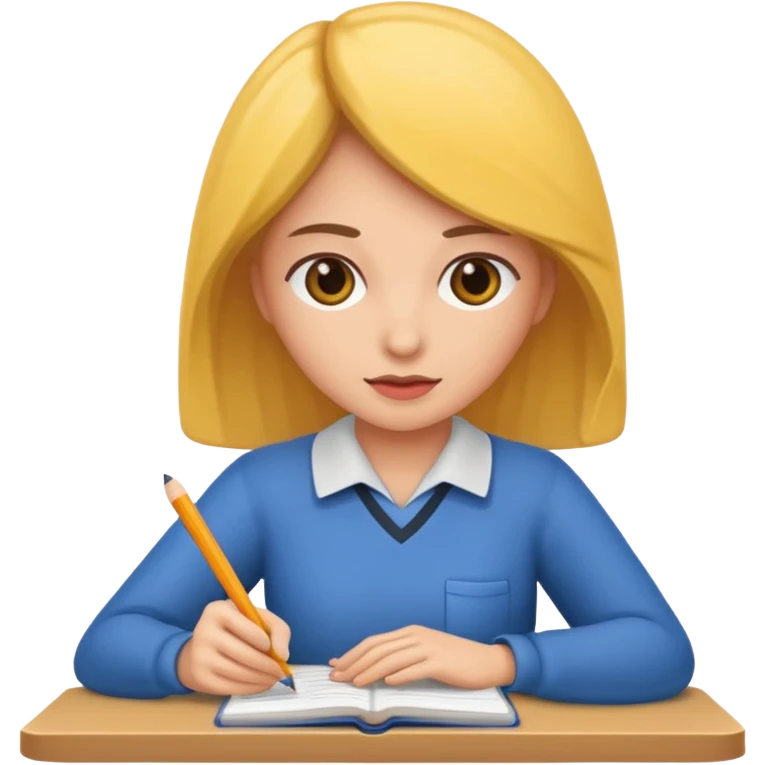 Mujer estudiando emoji
