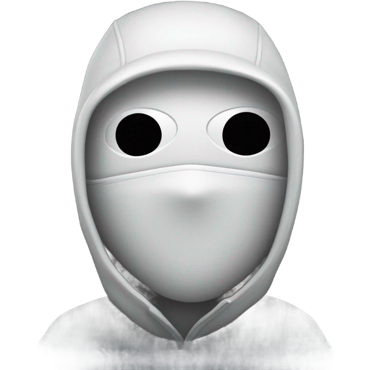 black robber in ski mask emoji