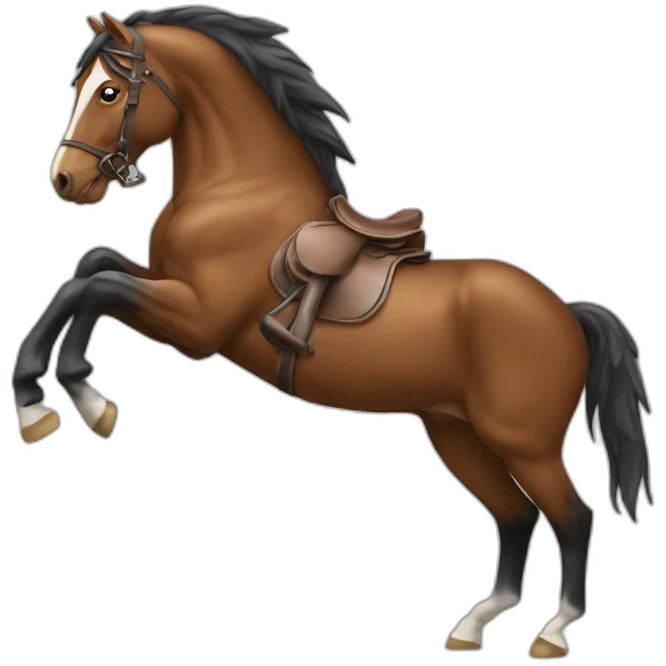 Cheval qui saute  emoji